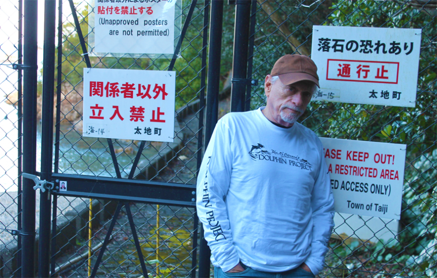 Ric O'Barry in Taiji, Japan