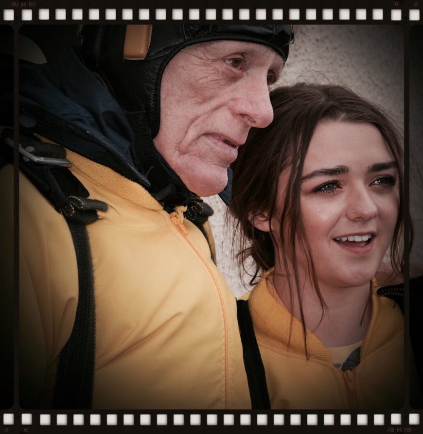 Ric O'Barry and Maisie Williams Skydive for Dolphins!
