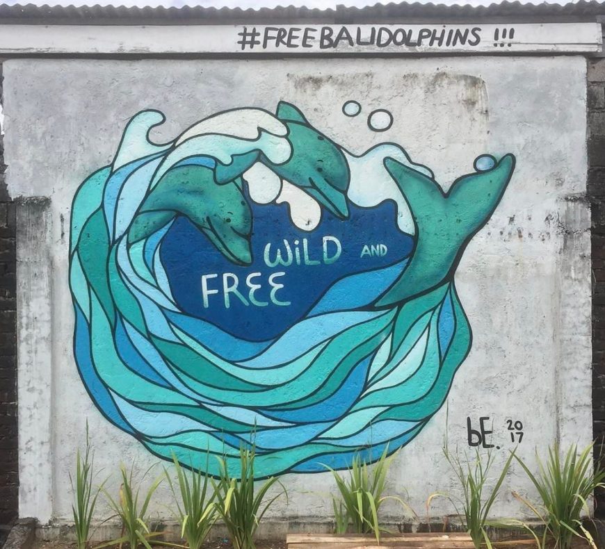 #FreeBaliDolphins Mural
