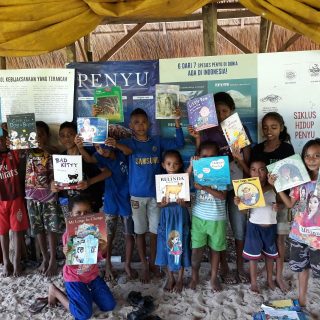 Kids learn the value of marine conservation, Flores, Indonesia.