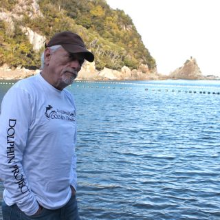 Ric O’Barry at the Cove, Taiji, Japan