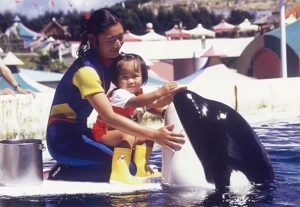 Takahara with young Goro.
