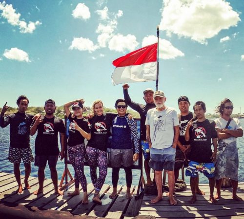 Umah Lumba Team - Dolphin Project Image of dolphin rehabilitation team at the umah lumba center