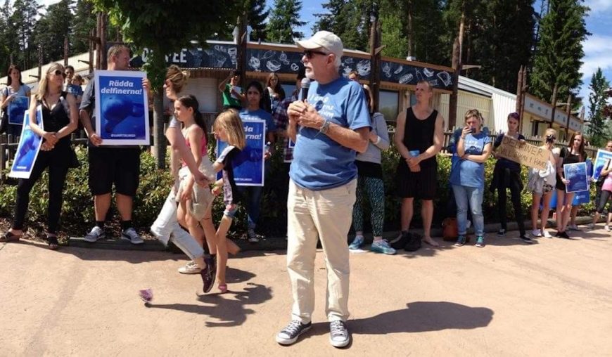 Ric O’Barry at Kolmården Zoo in Sweden