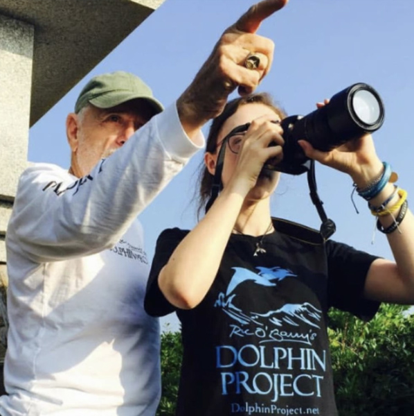 Image of Ric O'Barry and Cove Monitor in Taiji