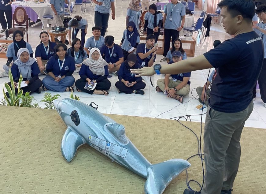 Our Indonesia team conducts marine mammal stranding training, Bali, Indonesia