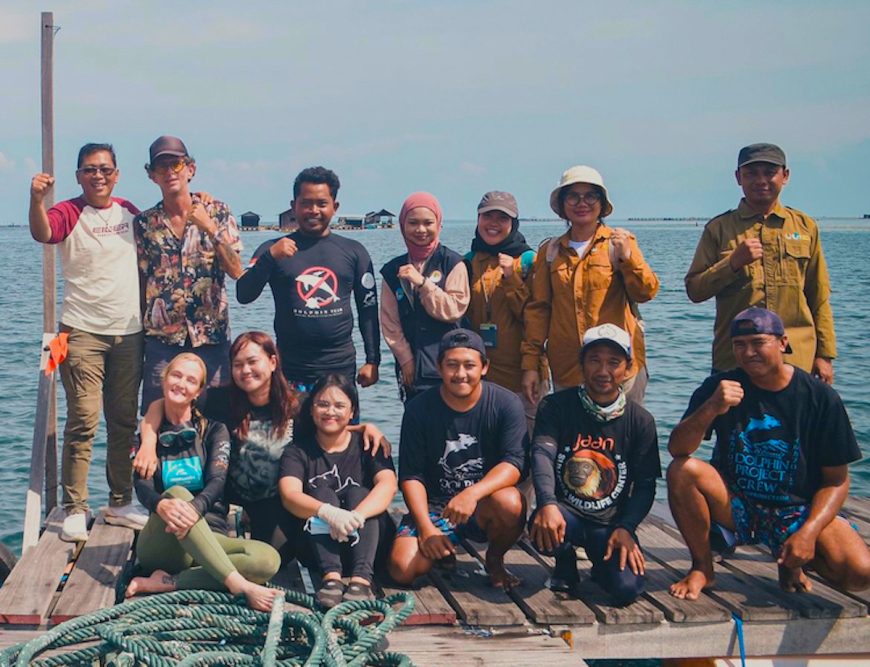 Our Indonesian team was overjoyed when, after months of intensive rehabilitation, Lucky, an endangered green sea turtle was released, Umah Lumba Center, West Bali, Indonesia.