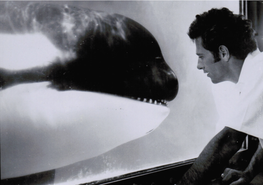 Ric O'Barry with Hugo, Miami Seaquarium